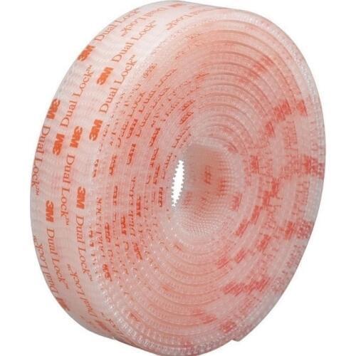 SJ3560 Dual Lock Self Adhesive Fastener Tape Transparent Magic Tape,Type 250/ ( 25.4mm x 1meter)