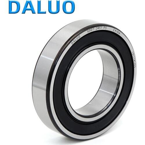 1PCS 6007-2RS1 P5 35X62X14 DALUO Bearing 6007 6007RS 6007-2RS ABEC-5 Single Row Deep Groove Ball Bearings Metric