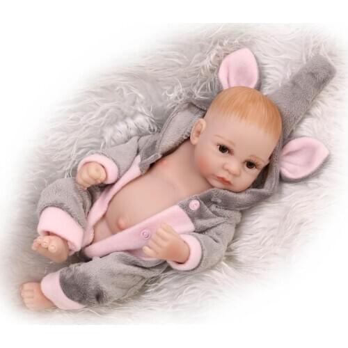 26 CM Full Body Silicone bebe Reborn completo silicona Fashion Doll reborn babies child Dolls Toys gift