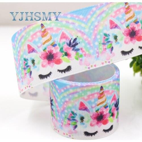 YJHSMY G-18914-1120,10 yards,38 mm Eye series Ribbons Thermal transfer Printed grosgrain,Gift wrapping DIY Handmade materials