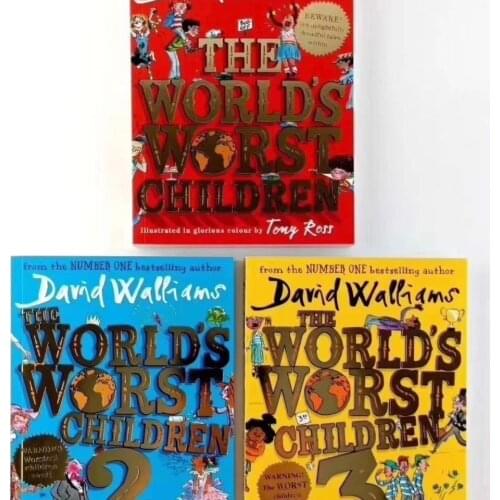 Davids humorous painting 3 books/The Worlds Worst Children/The Worlds Worst Children/English story picture book education toy