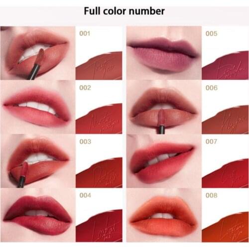 Female Lip Glaze Velvet Fog Matte Lipstick Waterproof Lip Clay Long Lasting Lip Gloss Beauty Makeup Lip Cosmetics TSLM1