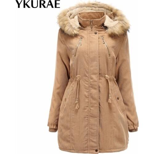 Women Winter Coat Fleece Jacket Casual Womens Snow Wear Brand Clothing Fashion Street Coat Thick Cotton Clothes EU Size FL112