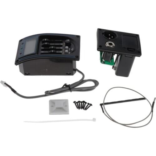 1pc Acoustic Guitar Pickup Pre-Amp Equalizer EQ LC4 4 Band Piezo Pickup Kit