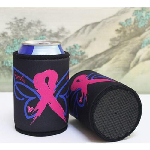 100pcs Custom Neoprene Stubby Holder With Customer Design Beer Bottle Can Cooler Picnic Bags Sleeve Wedding Cooler Gifts