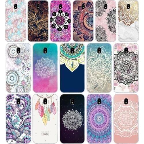 369FG The mandala Soft Silicone Tpu Cover phone Case for Samsung j3 j5 j7 2016 2017 j330 j2 j6 Plus 2018