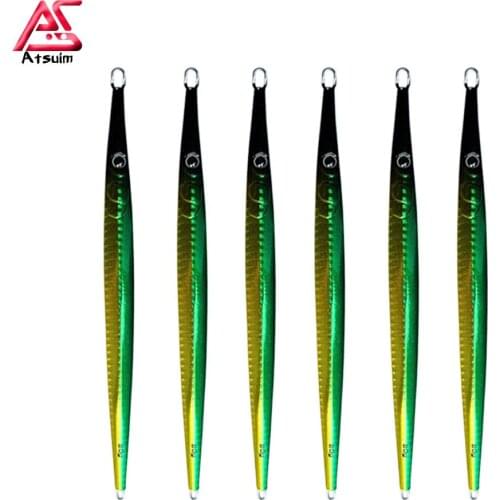 AS 6pcs Pesca Fast Jig 60g80g Lure Fishing Shore Cast Spoon Vertical Speed Sinking Metal Jigging Artificial Bait Sea Angler