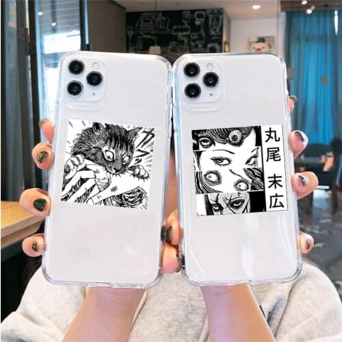 Tomie Junji Ito Phone Case for IPhone 12 11 Pro Max 7 8 Plus XS Max X XR SE 2020 Soft Clear Anime Cartoon Animal Design Cover