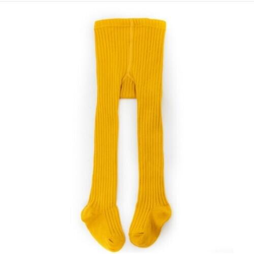 Children Girls Solid Knitted Pantyhose Autumn Winter Soft Cotton Kids Infant Toddler Baby Tights Elastic Leggings 1-7Y