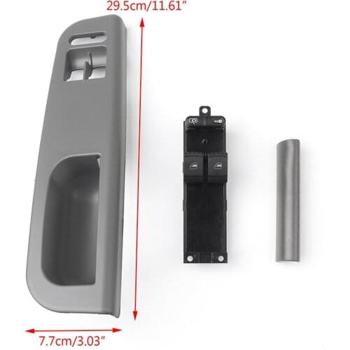 For 1997-2006 golf Bora Passat bright and sharp Left front door inner handle Elevator switch Switch box Inner armrest Gray