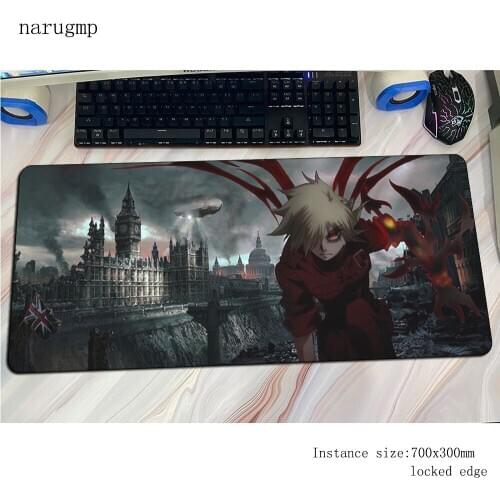 Hellsing mouse pad gel Computer mat 700x300x3mm gaming mousepad large Customized padmouse keyboard games pc gamer desk