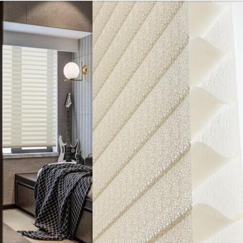Top Quality Blackout Shangri La Blinds Silhouette Roller Sheer Shades Custom Made 2'' 3''Lace Fabric SLV/B Easy Install