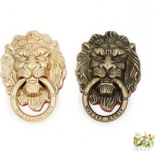 Copper Lion Head Finger Ring Stand Holder Alloy Steady Bracket Stent Mobile Phone Accessories