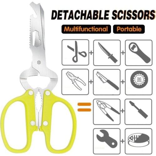 Multifunctional Portable Detachable Scissors Bring Kitchen Work More Convenience