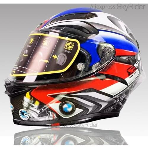 Full Face Motorcycle helmet Hhp4 carbon fiber Motocross Racing Motobike Riding Helmet Casco De Motocicleta four season