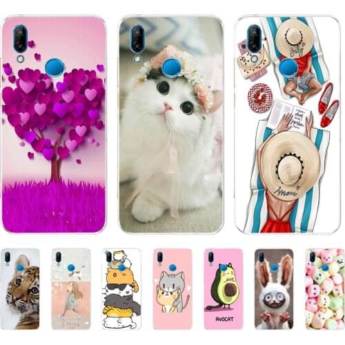 Soft Case For Silicone Back Cover For Cute Phone Cases Cover Bumper for Huawei Nova 2i 3 3i P8 P9 P10 Lite 2017 case