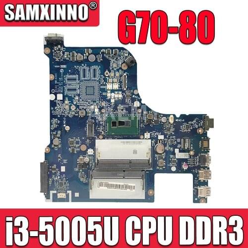 NM-A331 is suitable for Lenovo G70-70 G70-80 Z70-80 notebook motherboard CPU i3-5005U DDR3 100% test work