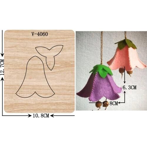 New Christmas bell wooden dies cutting dies for scrapbooking Multiple sizes V-4060