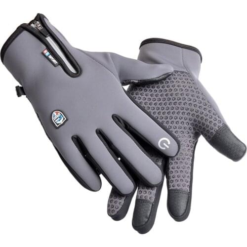 Warm Winter Gloves For Men Women Outdoor Sports Breathable Cycling Skiing Cold Protection Touch Screen Velvet Driving Gloves