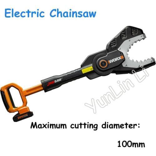 Portable Chainsaw Strong Power Lithium Electric Chainsaw 20V Family Leisure Garden Electric Saw Wood Cutting ToolsWG329E