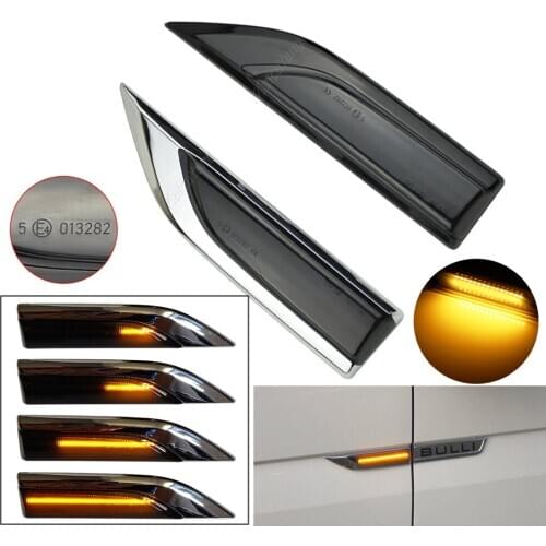 For VW Transporter T6 Multivan 2016 2017 2018 2019 LED Side Marker Turn Signal Light Dynamic Flowing Indicator Blinker