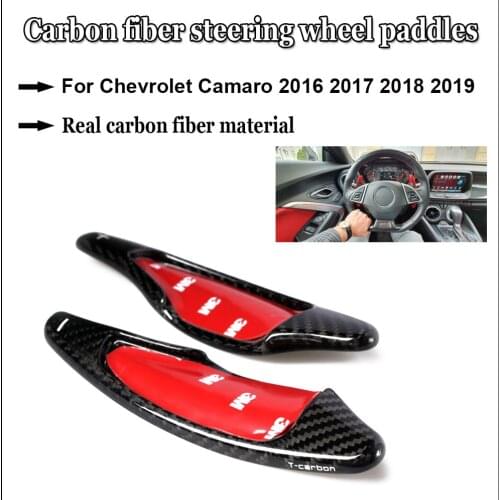 Carbon Fiber 2pcs For Chevrolet Camaro 2012-2015 Car Steering Wheel For Chevrolet Camaro 2016 2017 2018 2019