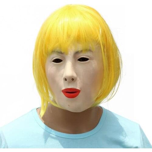 Golden Hair Beauty Cosplay Headgear Halloween Cosplay Accessories Holiday Christmas Party Blonde Simulation Beauty Latex