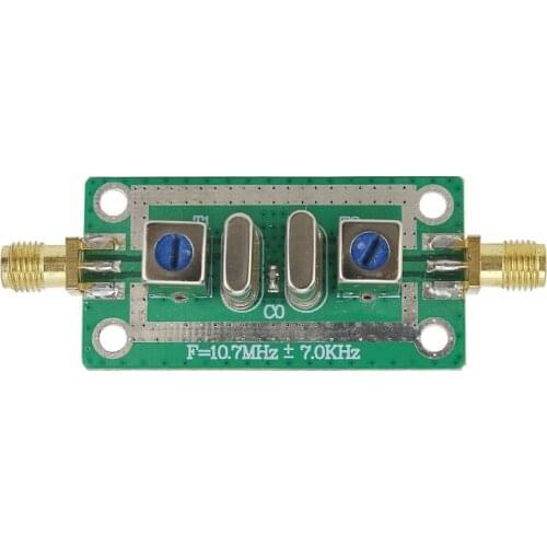 10.7MHz+7KHz SMA-KE Connector Quartz Crystal Filter Narrowband Band-Pass Filter