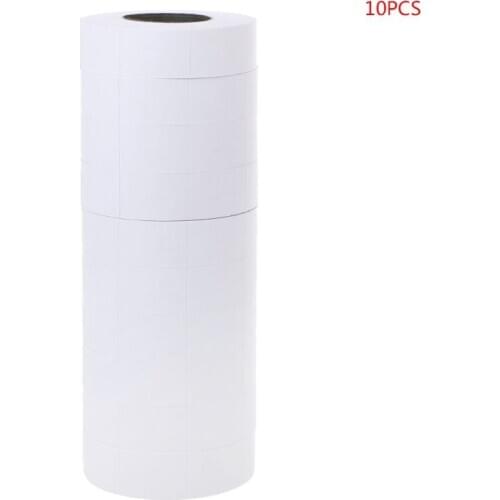 10 Rolls Price Label Paper Refill Tag Mark Sticker Double Row For MX-6600 Labeller Gun