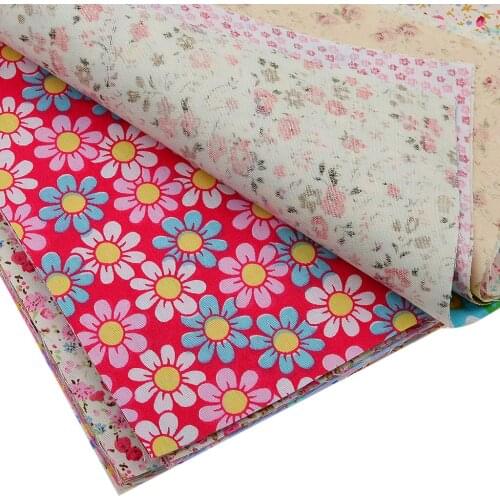 30 Mixed Floral Printed Cotton Fabric for Dolls Bags Sewing Crafts 30*20cm