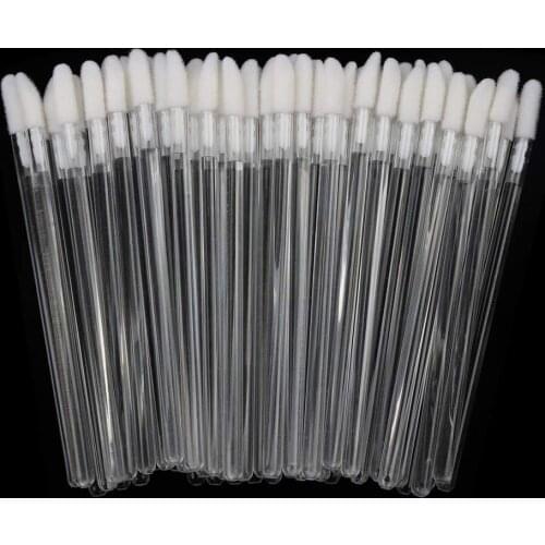 300pcs/Pack Disposable Makeup Brush Lip Brush Lipstick Gloss Mascara Wands Cleaning Eyelash Cosmetic Brush Applicators