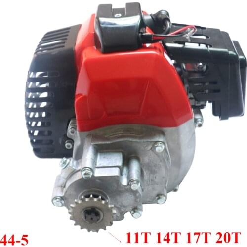 1E44-5 49cc Engine With Gearbox For 2 Stroke Mini Dirt bike Pocket Bike Mini Atv Parts
