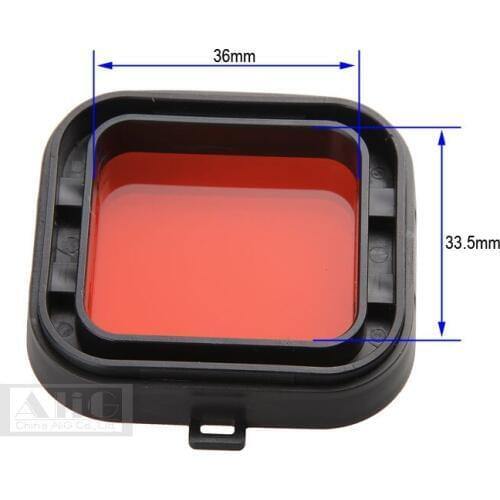 Mini Camcorder Accessories For Hero 4 Hero 3+ Polarizer Red Color Underwater Dive Lens Filter