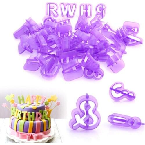 Best Quality New 40PCS Alphabet Letter Number Fondant Cake Decorating Set Birthday Party Tool