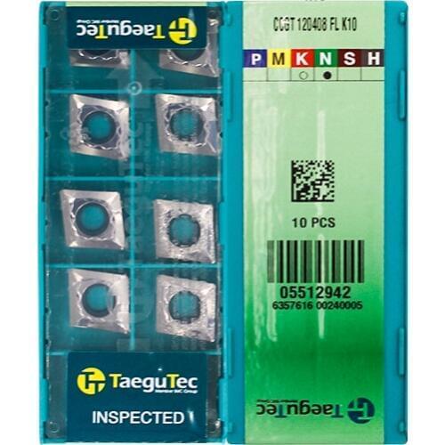 CCGT120408-FL K10 100% Original TAEGUTEC carbide insert with the best quality 10pcs/lot free shipping