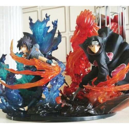 F-zero Naruto Uchiha Itachi & Uchiha Sasuke Japanese Anime Action Toy Figures Pvc Model Collection Toys 22cm