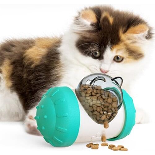 Interactive Cat Toy Funny Tumbler Leakage Food Ball for Dog Creative Puppy Kitten Wheels Swing Toys Puzzle Pet Traning Ball Toys