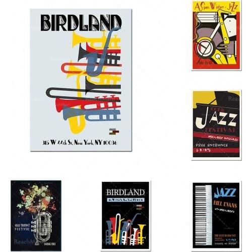 Canvas painting art posters jazz music star posters and prints wall art decoration bedroom home decoration