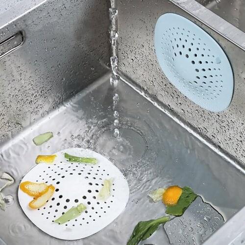 New 2021 Kitchen And Bathroom Shower Drain Cover Net Stickers Hair Filter Sink Strainer Kitchen Tools Household Merchandises
