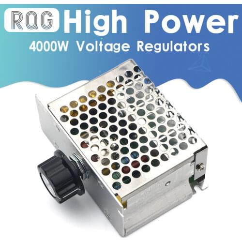 4000W AC 110V-220V SCR Adjustable Motor Speed Controller Control Dimming Dimmers Voltage Regulator Thermostat Import High-power
