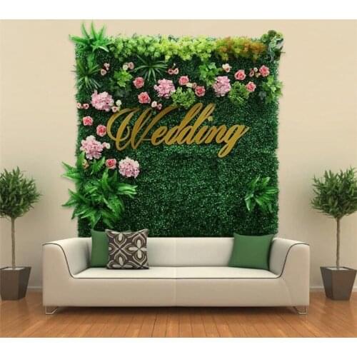 DIY Pants Artificial Green Plants Wall Wedding Party Decoration Window Backdrop Photo Prop Christmas Garden Flower Wall Decor