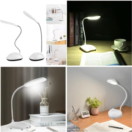 14LED USB Charging Study Read Lamp Eye Protection Light 3 Mode Dimming Flexible Touch Table Lamp Home Office Dimmable Night Lamp