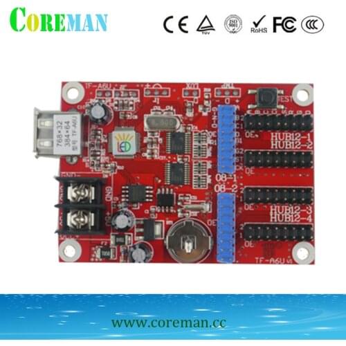 TF-A6U USB program controller single color /dual color /full color led controller TF-A5U temperature show text controller