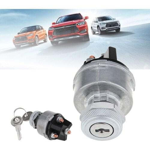 Universal Replacement Ignition Switch Lock Cylinder With 2 Keys For Car Auto Car