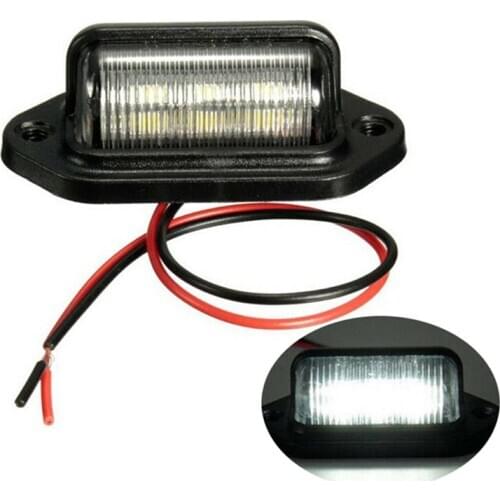 High Quality 1PCS Waterproof IP65 License Plate Light Car Truck Trailer Step Lamp License Plate Light Car Accessories