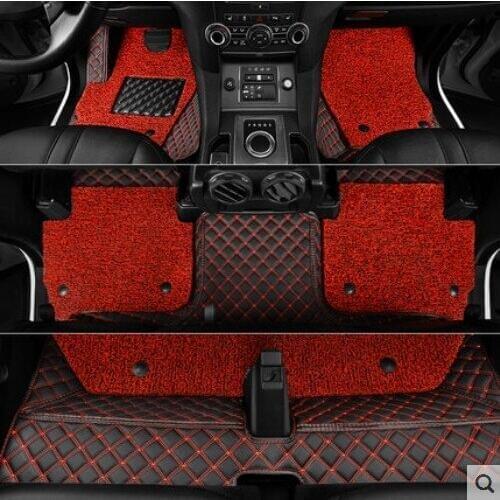 High quality! Custom special car floor mats for Land Rover Discovery 4 2016-2010 7 seats waterproof durable double layer carpets