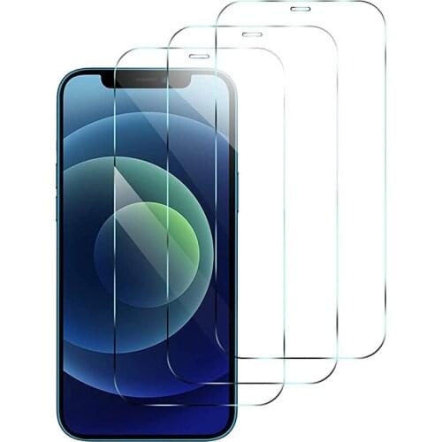 3PCS Full Cover Tempered Glass for IPhone 13 Mini 12 Pro 11 XR XS MAX Transparent Screen Protector Flim for IPhone 6 6S 7 8 Plus