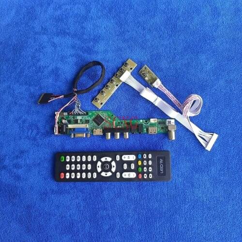 LCD/LED Signal analog HDMI-compatible USB AV VGA Kit Screen controller board 40 Pin LVDS 1600*900 Fit B140RW01/B140RW02/B140RW03