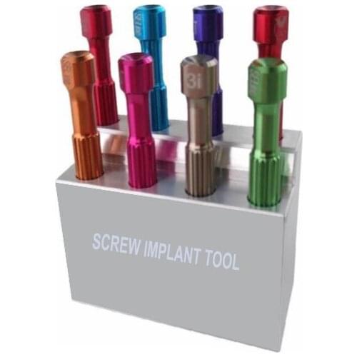 DENTAL IMPLANT DENTAL SCREWDRIVER compatiable with different implant attachment abutement