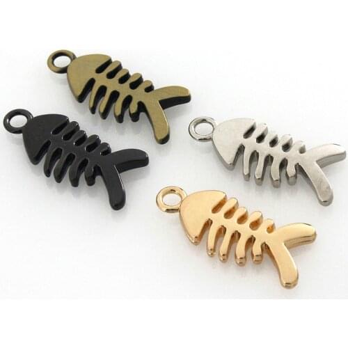1pcs Metal Fishbone Shape Pendant Fashion Buckle for Handbag Purse Luggage Garment Shoes Hardware Closure Bag Parts Accessories